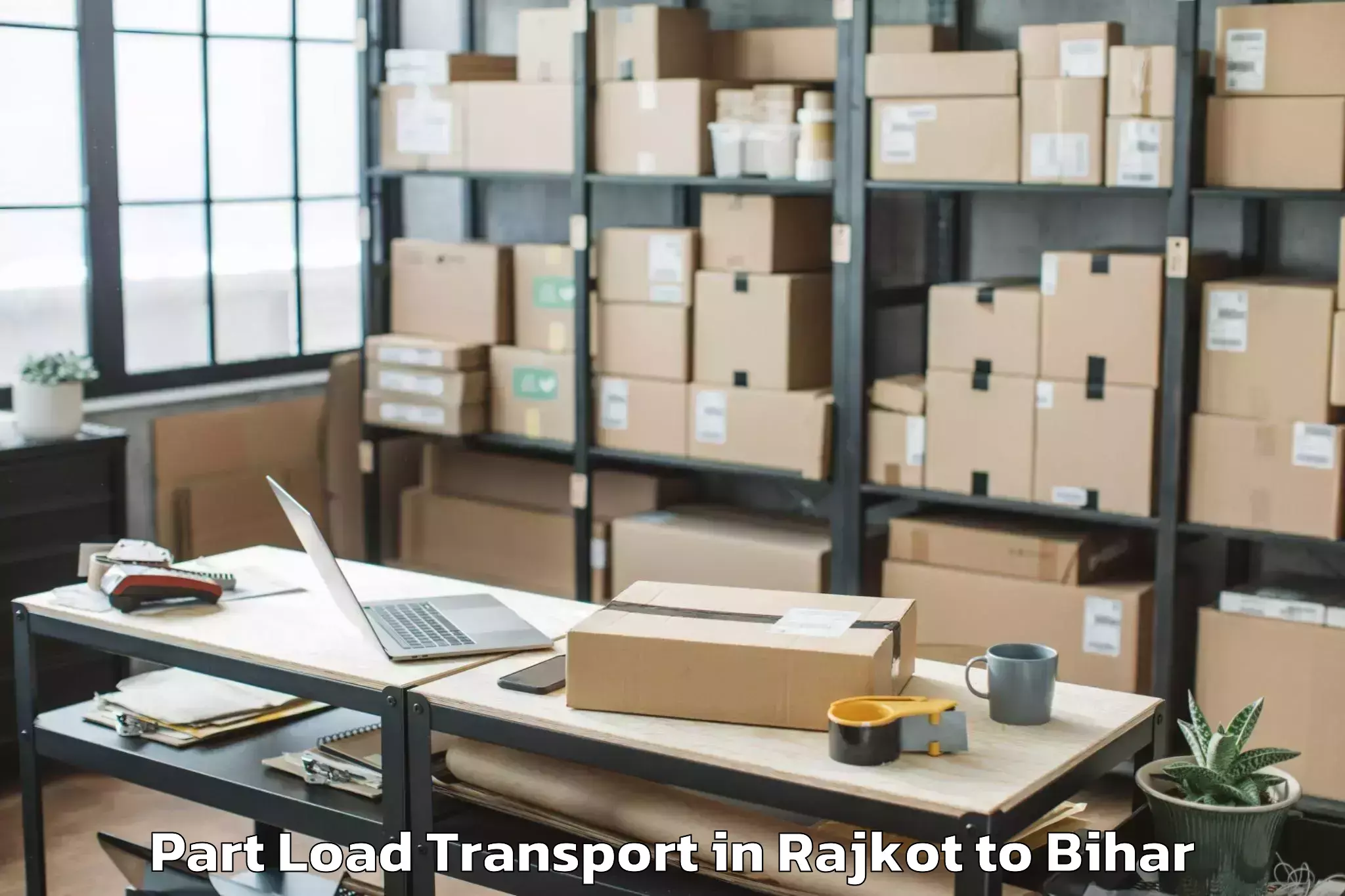 Reliable Rajkot to Haspura Part Load Transport